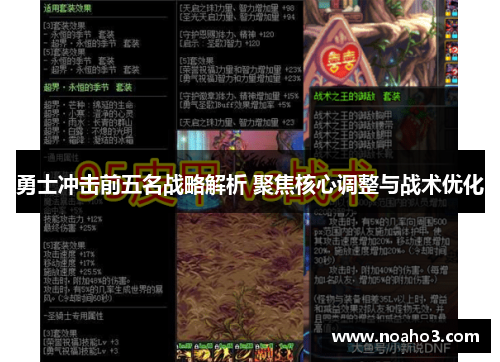 勇士冲击前五名战略解析 聚焦核心调整与战术优化
