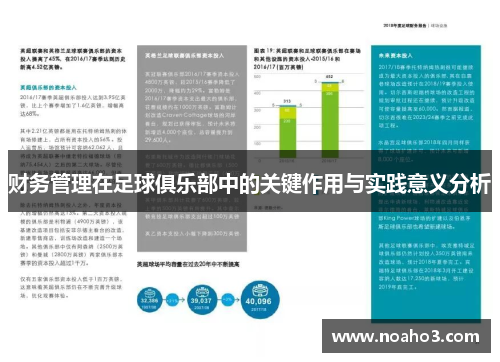 财务管理在足球俱乐部中的关键作用与实践意义分析